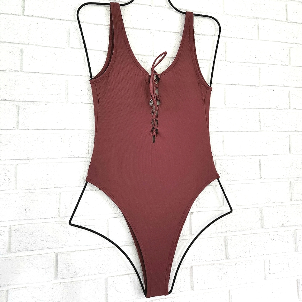 Xhilaration Lace Up Swimsuit